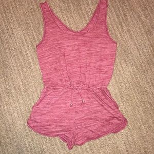 Burgundy romper